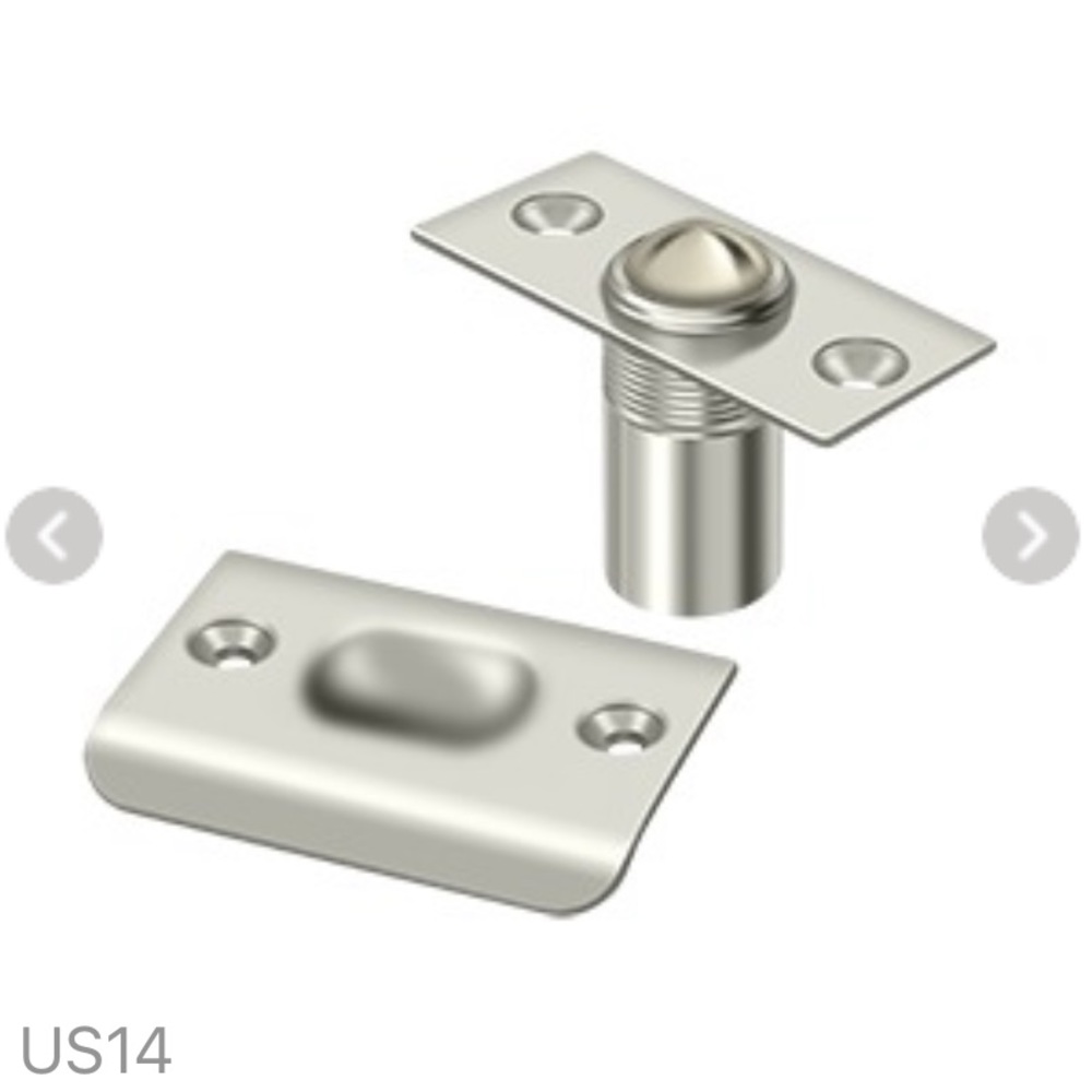 Deltana Satin Nickel Ball Catch